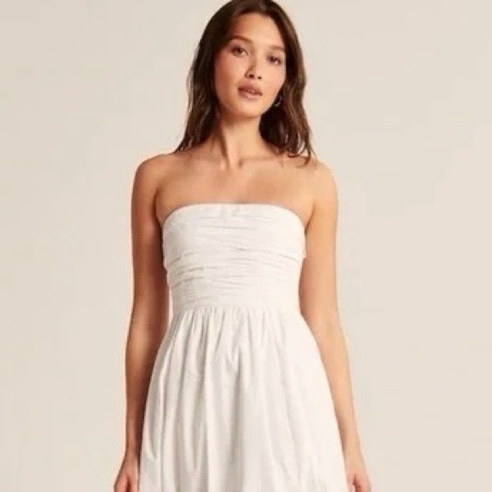 Abercrombie Poplin Strapless Mini Dress Size XS